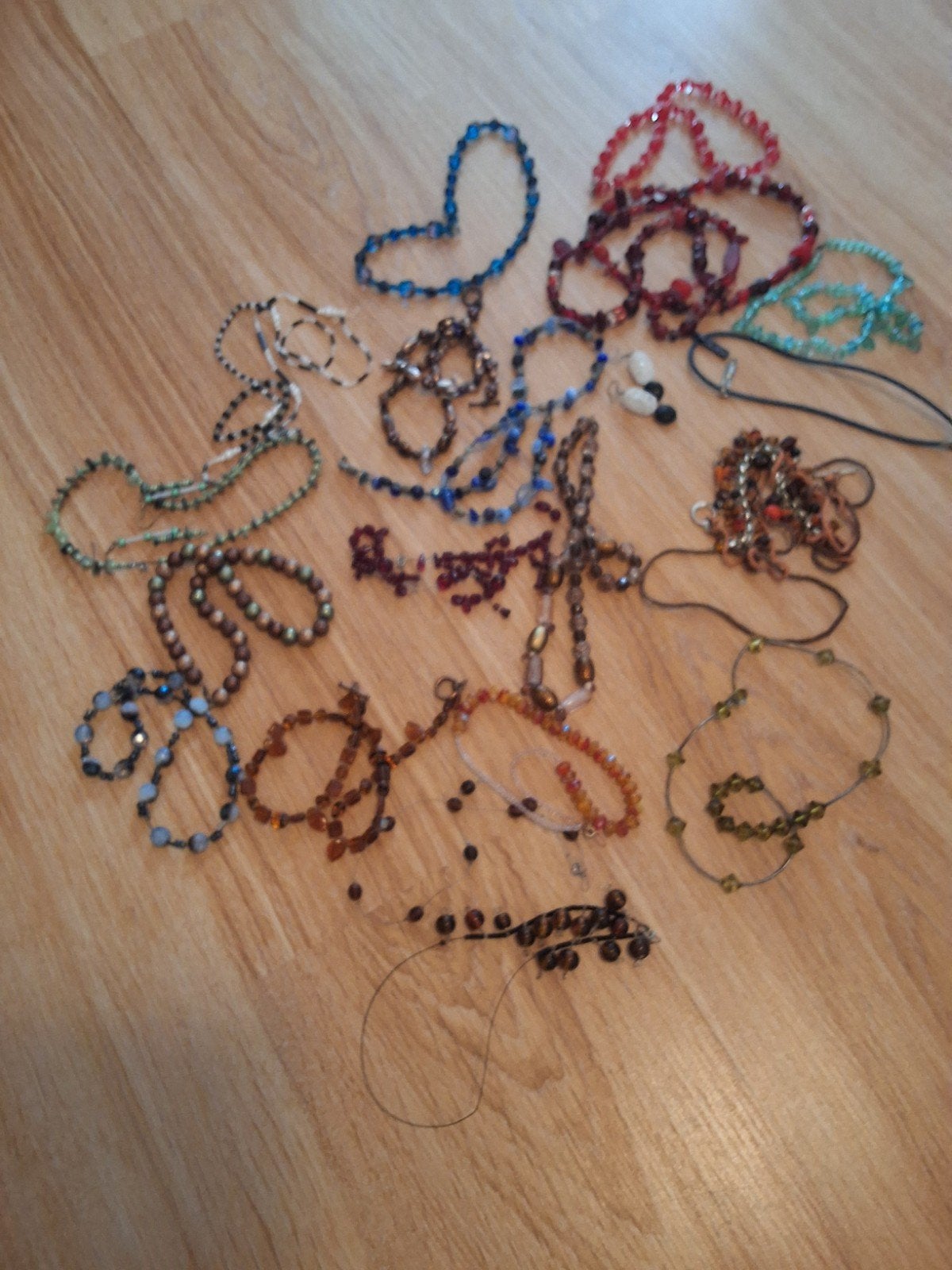 Diverse kralenkettingen en armbanden -, Ophalen, Overige materialen, Gebruikt, Overige kleuren