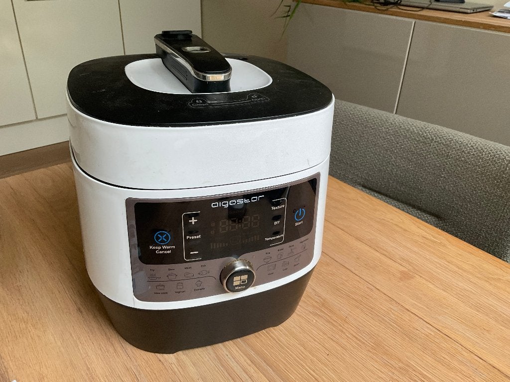 Aigostar Multi Pressure Cooker - Snelkookpan 5.5L, Snelkookpan, Met deksel, Ophalen of Verzenden, Zo goed als nieuw
