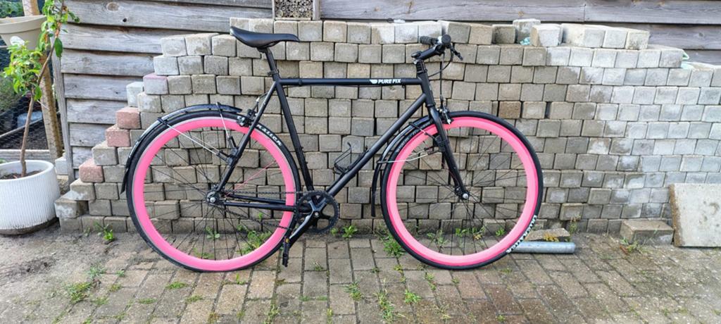 PURE FIX - single speed/ fixie, Gebruikt, Velgrem, 56 cm of meer, Ophalen