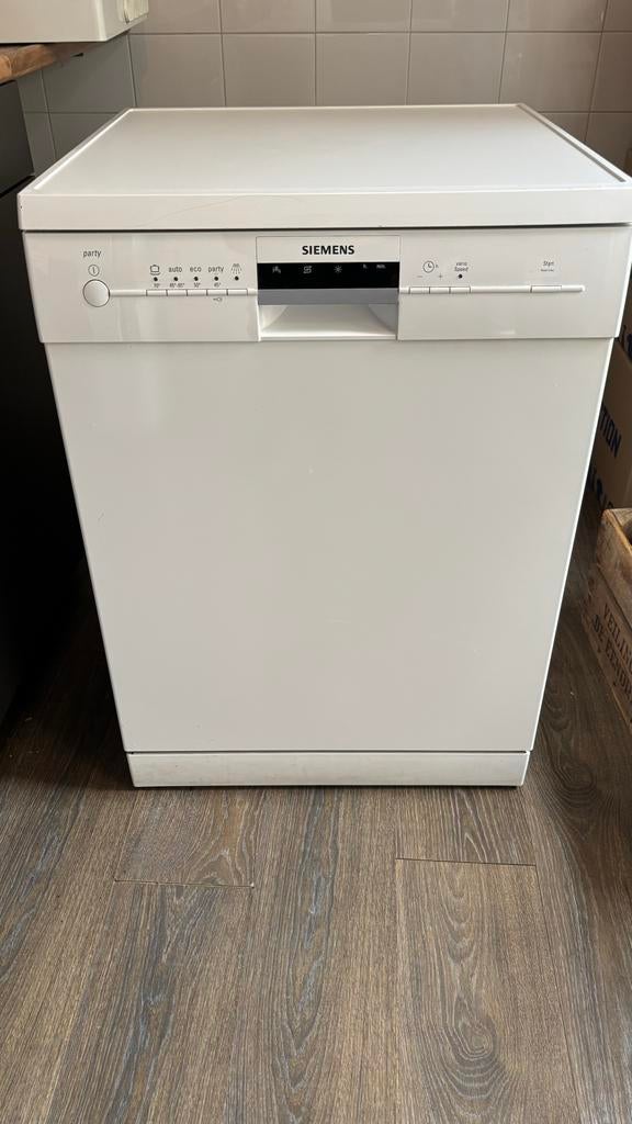 Siemens iQ500 Vrijstaande Vaatwasser - Wit, Ophalen, Eco programma, Zo goed als nieuw, 85 tot 90 cm