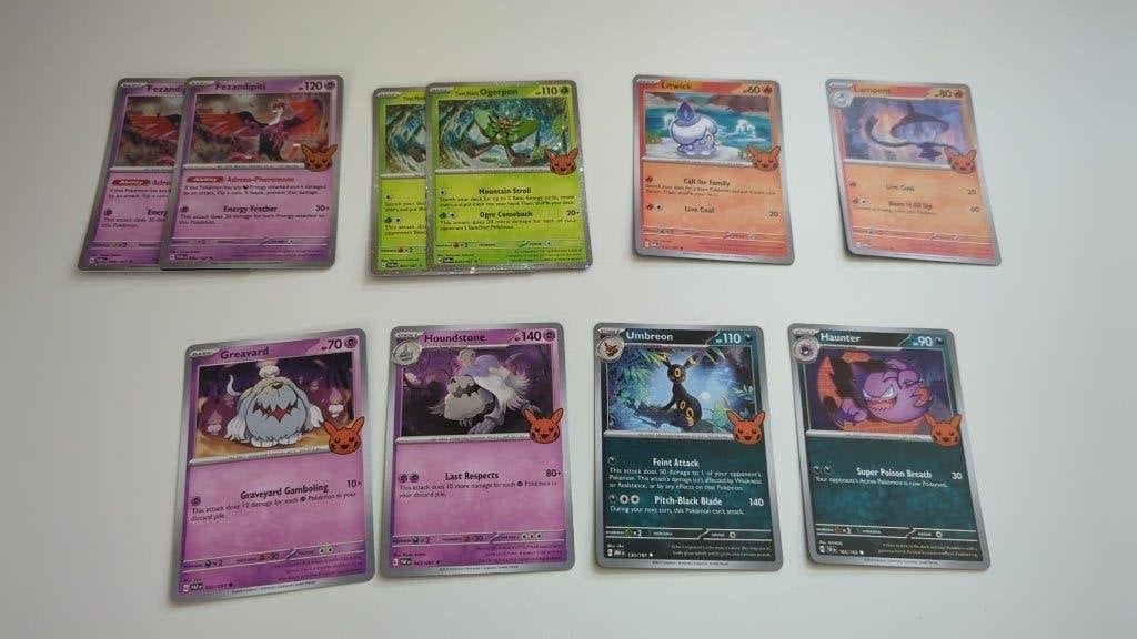 Pokémon Trick or Trade 2024, Ophalen of Verzenden, Zo goed als nieuw, Meerdere kaarten, Foil