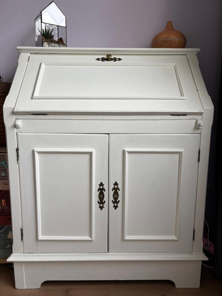 Charmante vintage secretaire / bureautje, Ophalen, Gebruikt