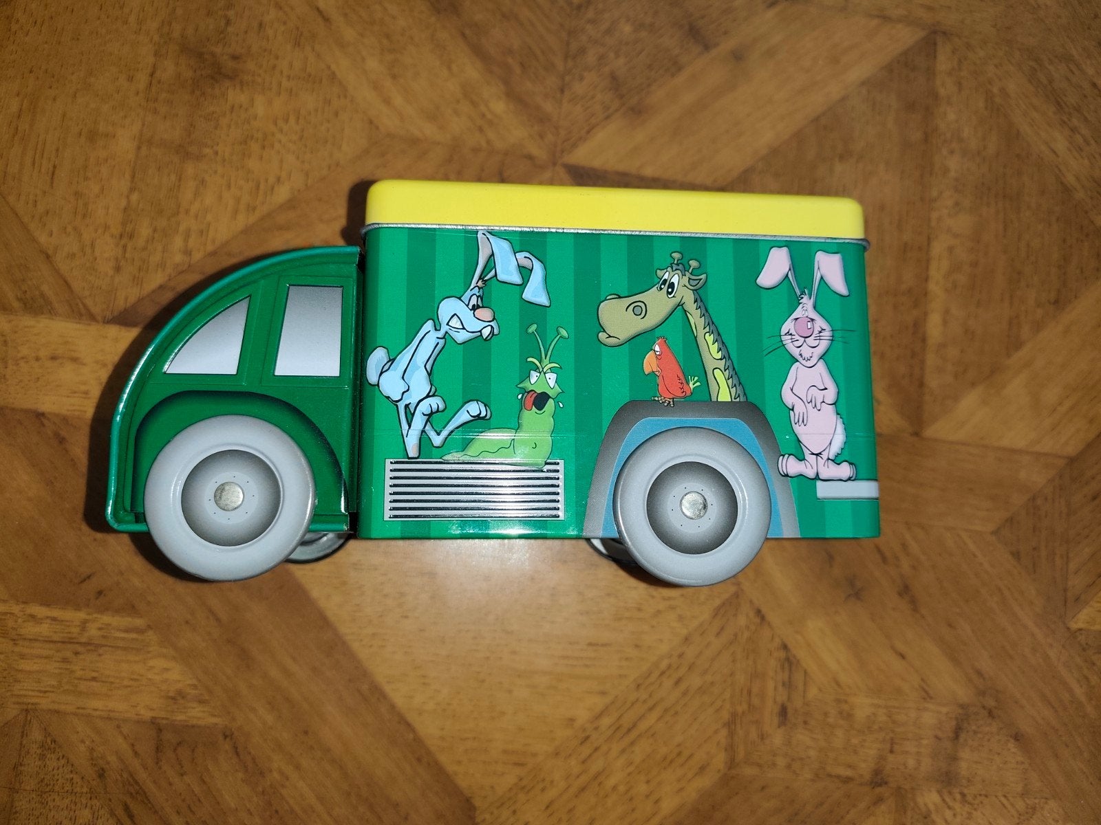Vrachtwagen blik met dieren erop, Verzamelen, Blikken, Ophalen of Verzenden, Zo goed als nieuw, Overige