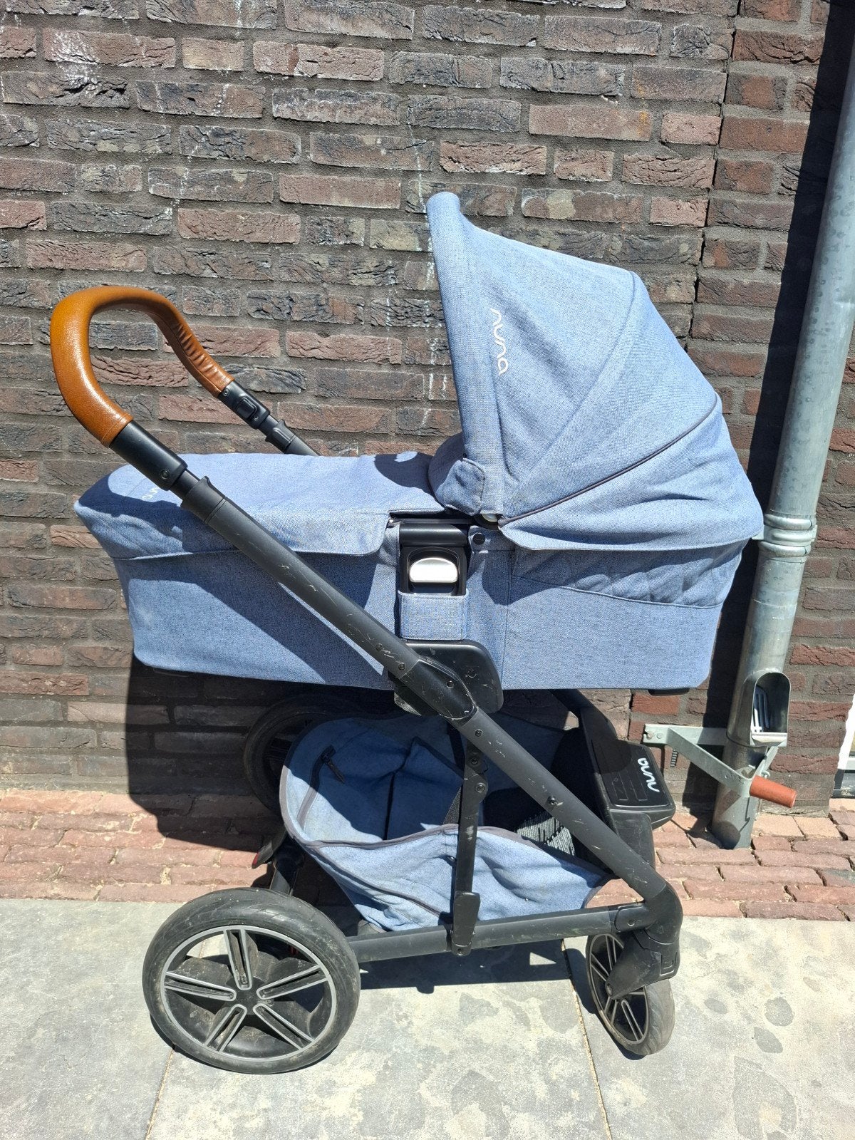 Nuna kinderwagen met reiswieg - gebruikt, Gebruikt, Combiwagen, Verstelbare duwstang, Ophalen