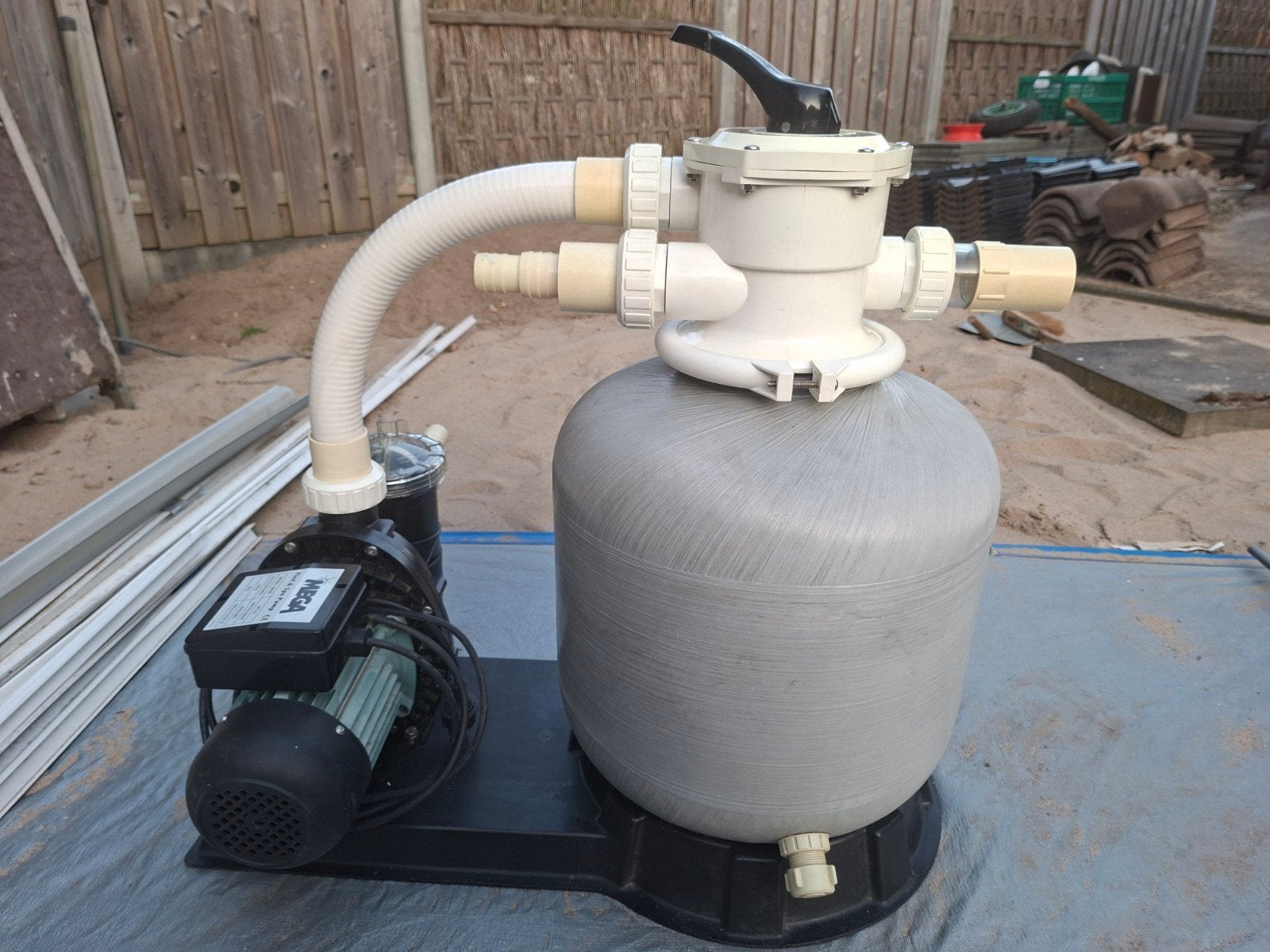 MEGA Zwemba/Spa  Zandfilter- Pomp combi 6 m3/h, Ophalen, Minder dan 80 cm, Overige typen, Rond