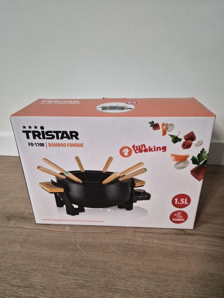 Tristar FO-1108 Bamboo Fondue, Ophalen of Verzenden, Nieuw, Elektrisch, Fondueset