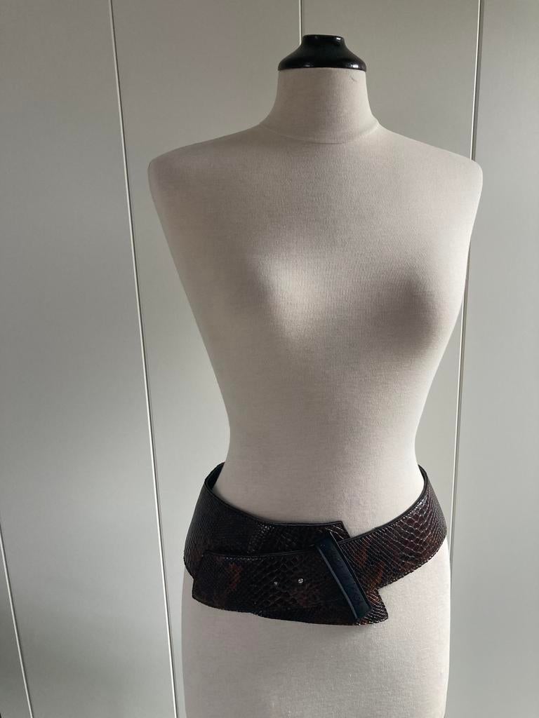 Maria la Verda ceintuur ( 104 cm), Bruin, Zo goed als nieuw, Riem of Ceintuur, 105 tot 115 cm