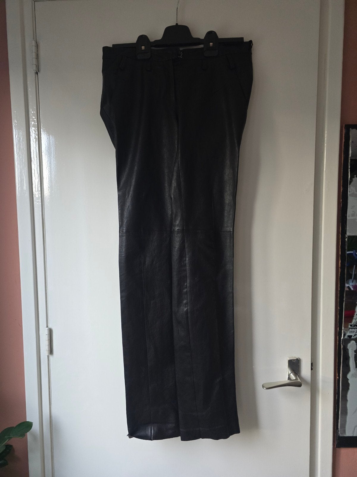 Chine leren broek maat 1, Verzenden, Zwart