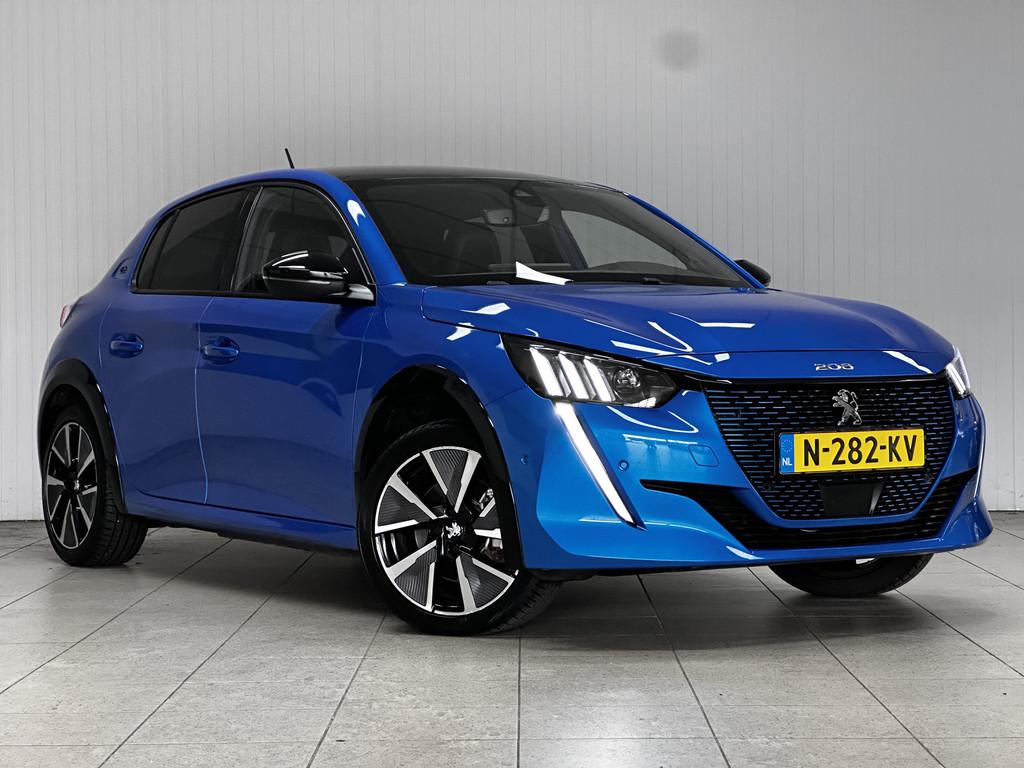 Peugeot e-208 EV GT Pack 50 kWh /90% SOH /LED Koplampen /Cam, 136 pk, Gebruikt, Blauw, Origineel Nederlands