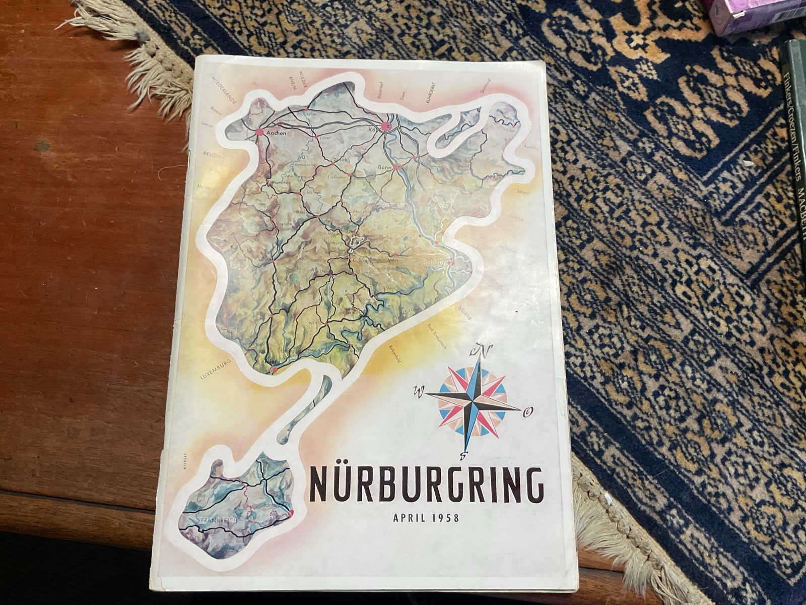 Nürburgring Programma April 1958 - Zeldzaam Historisch Docum, Ophalen of Verzenden, Gelezen, Algemeen