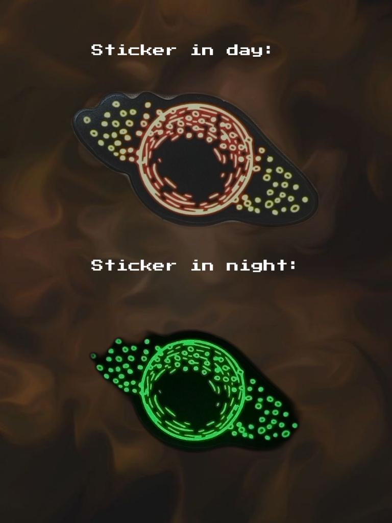 C12 Glow in the dark sticker, Ophalen of Verzenden, Nieuw, Film, Tv of Omroep