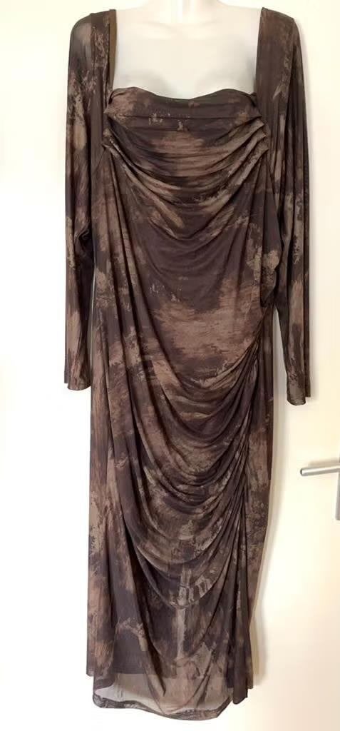 Cider lange jurk maat 46/48[v], Kleding | Dames, Bruin, Maat 46/48 (XL) of groter, Nieuw, Ophalen of Verzenden