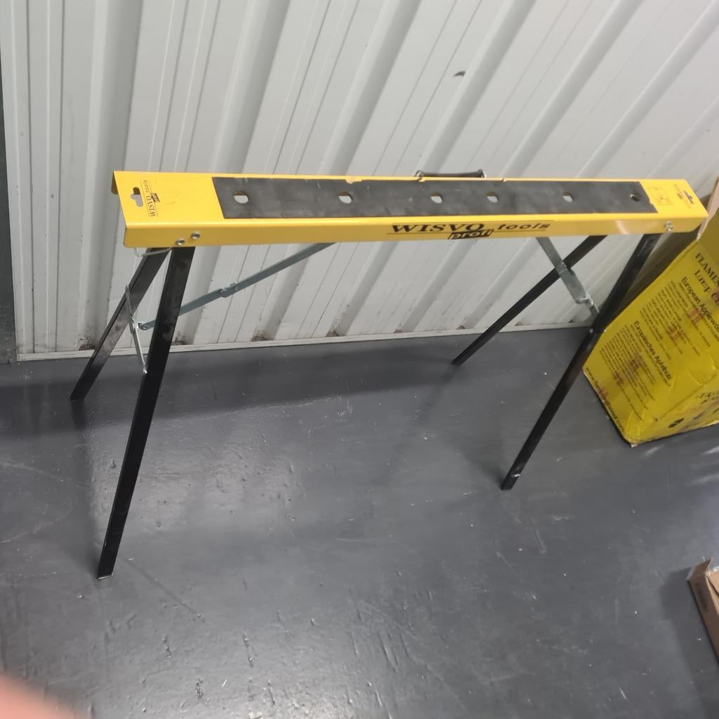 Inklapbare Werkbank / Zaagbok - WISYO Tools, Doe-het-zelf en Verbouw, Werkbanken, Ophalen of Verzenden