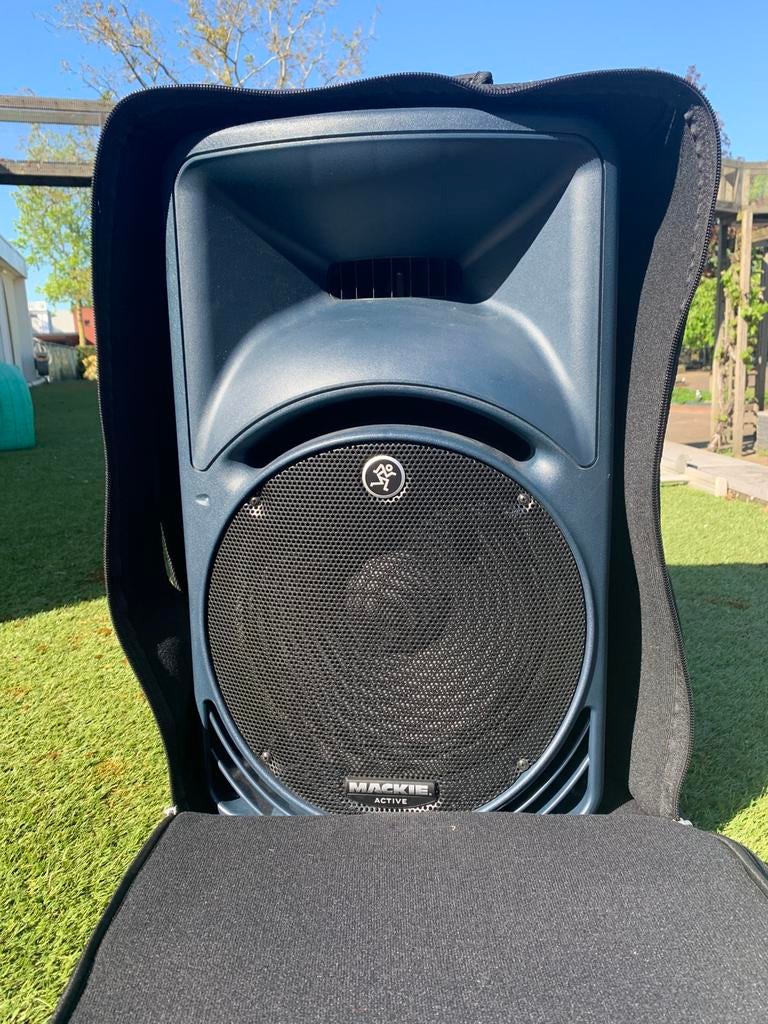 2 stuks Mackie SRM450 V2 met tassen, Overige typen, Zo goed als nieuw, 120 watt of meer, Ophalen
