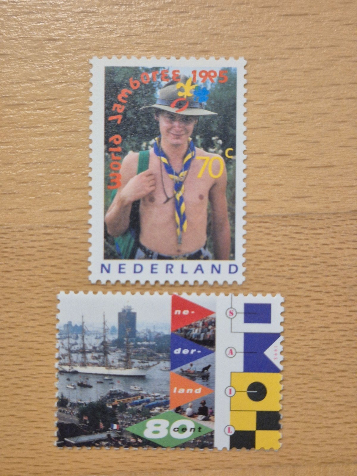 Nederland 1995 jamboree en Sail, Ophalen of Verzenden, Na 1940, Postfris