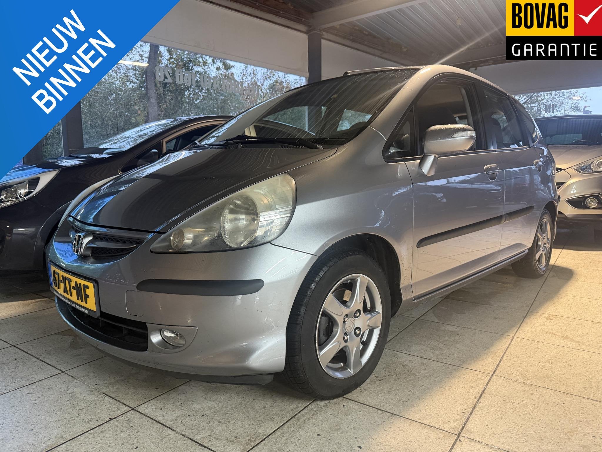 Honda Jazz 1.4 LS | AUTOMAAT | SLECHTS 94.082 KM | AIRCO | D, Auto's, 4 cilinders, Bedrijf, 1339 cc, Zilver of Grijs
