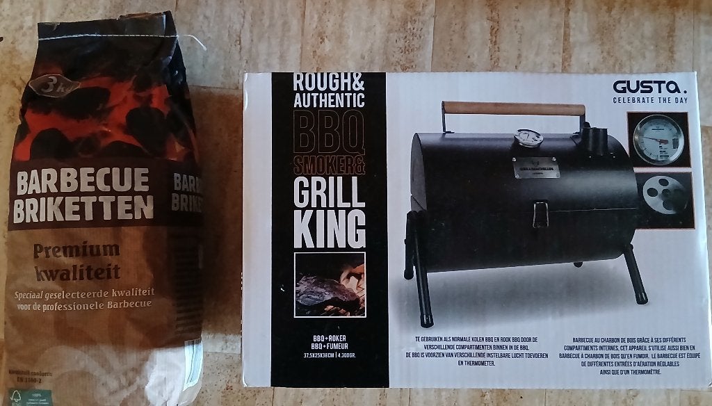 ROUCH&AUTHENTIC BBQ Smoker & Grill King, Verzenden, Zo goed als nieuw