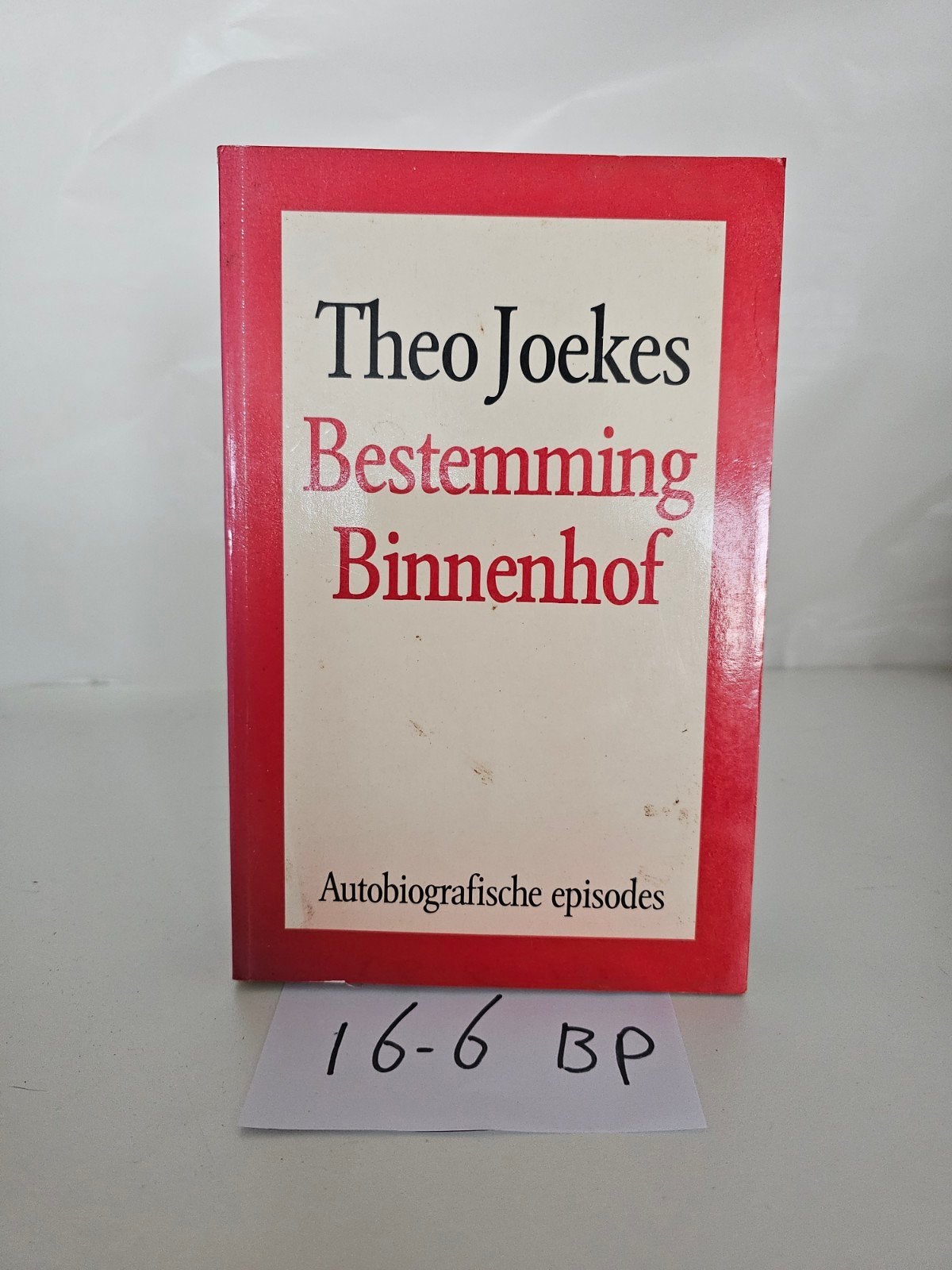 Theo Joekes - Bestemming Binnenhof (Autobiografie), Boeken, Ophalen of Verzenden, Gelezen, Theo Joekes, Politiek
