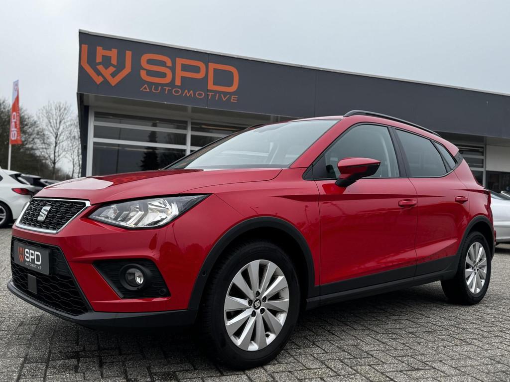 Seat Arona 1.0TSI StyleBusiness Intense|ACC|Carplay|DSG|Cam, Auto's, Stof, Gebruikt, Parkeersensor, 49 €/maand