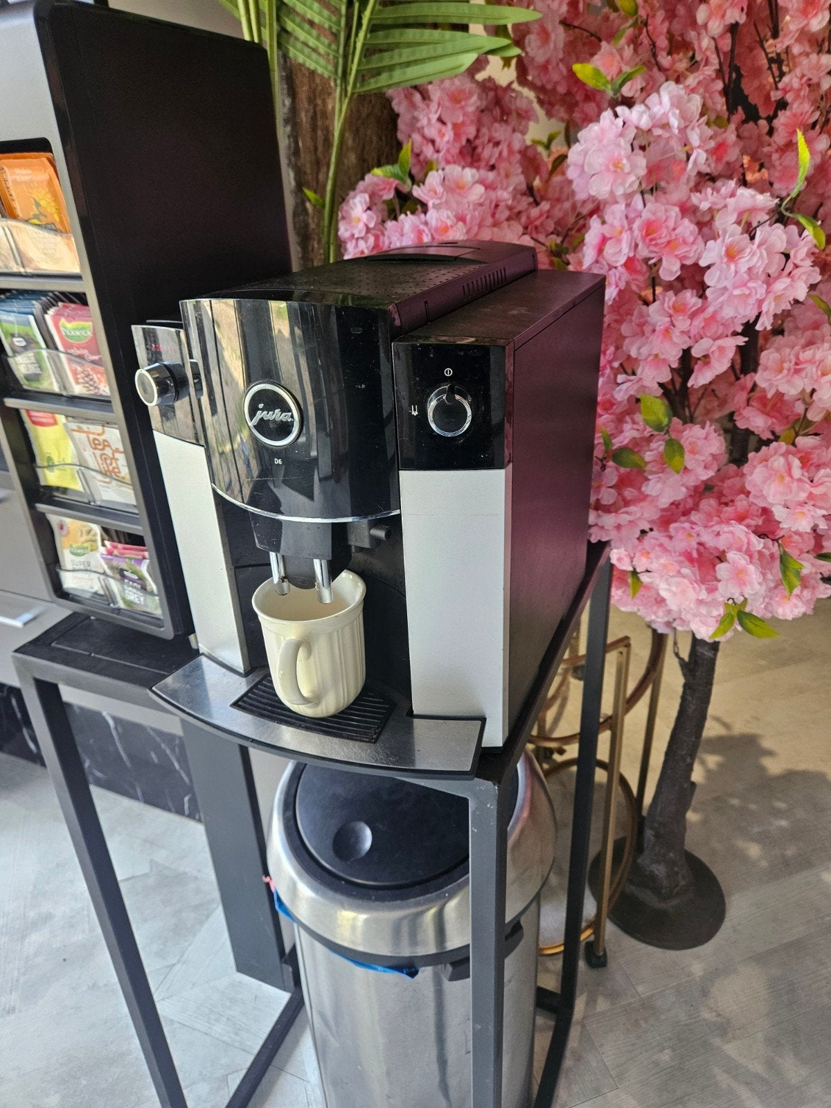 Jura D6 Koffiemachine - Werkende staat, Ophalen of Verzenden, Gebruikt, Koffiemachine, Koffiebonen