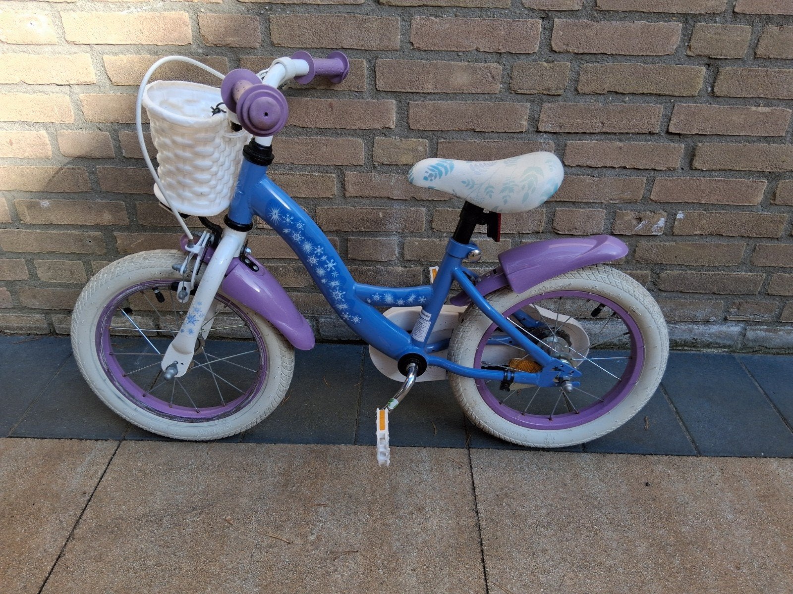 frozen meisjesfiets 14inch, Ophalen, Gebruikt, Minder dan 16 inch