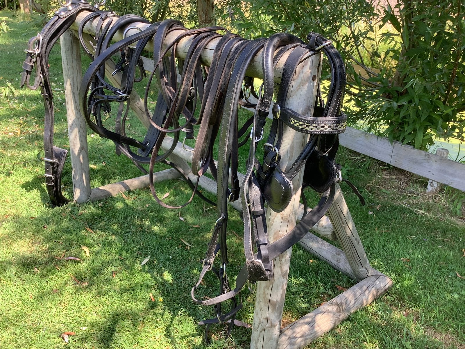 Lederen mentuig voor (mini) shetlander of mini pony, Ophalen of Verzenden, Mentuig, Shetlander