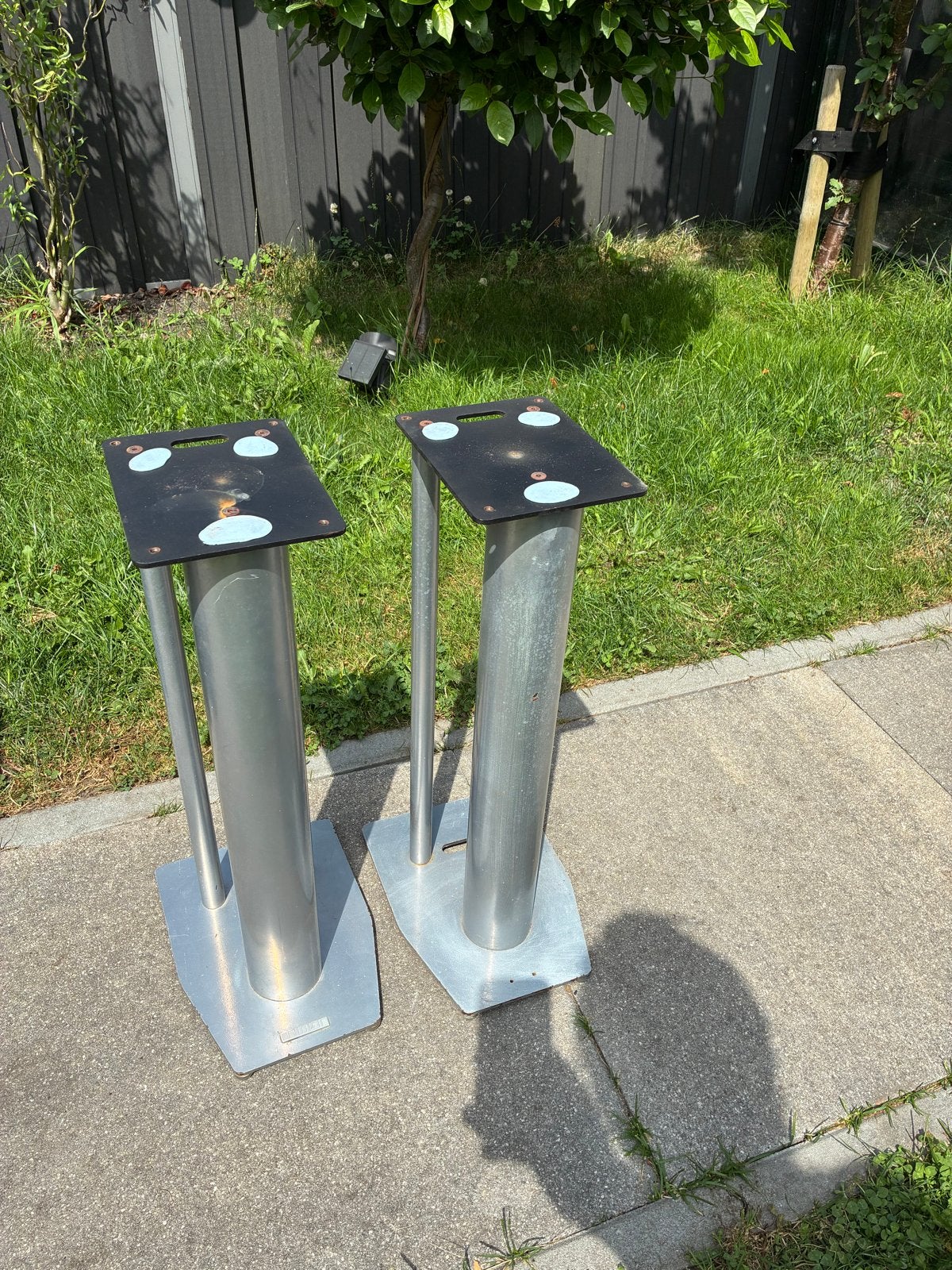 Speaker standaarden (2 stuks) mission, Audio, Tv en Foto, Luidsprekers, Ophalen, Gebruikt, Overige typen, Mission