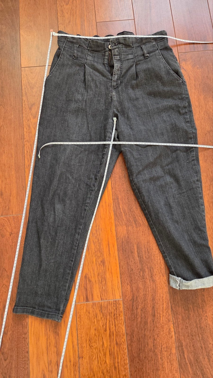 Zwarte jeans met hoge taille - Rainbow (Bonprix), Kleding | Dames, Zwart, Maat 42/44 (L), Ophalen of Verzenden, Lang
