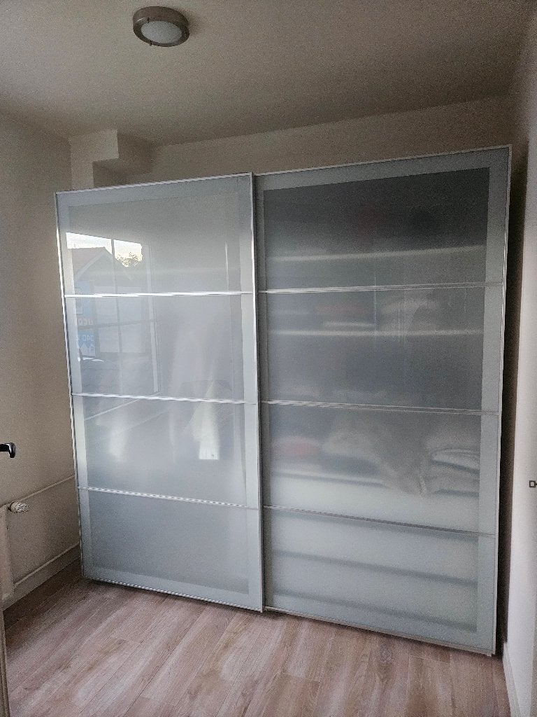 IKEA PAX KAST, Gebruikt, 200 cm of meer, 150 tot 200 cm, Glas