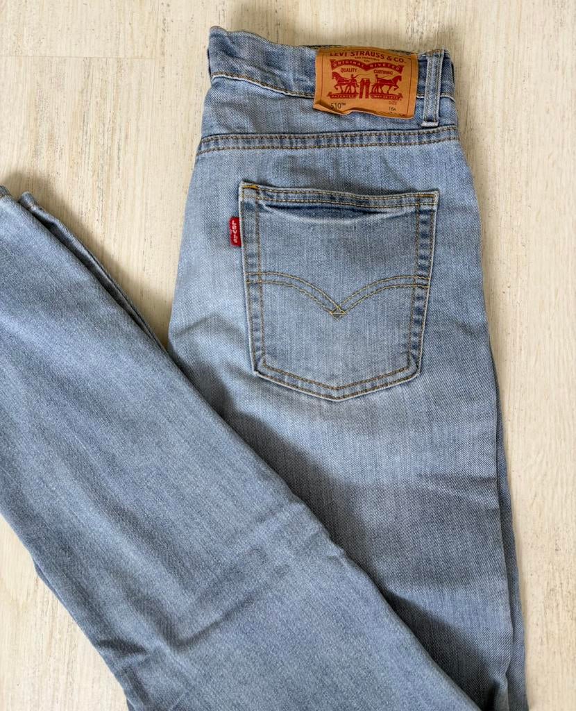 Levi’s 510 skinny jeans licht blauw maat 170/176, Kinderen en Baby's, Ophalen of Verzenden, Zo goed als nieuw, Jongen, Broek
