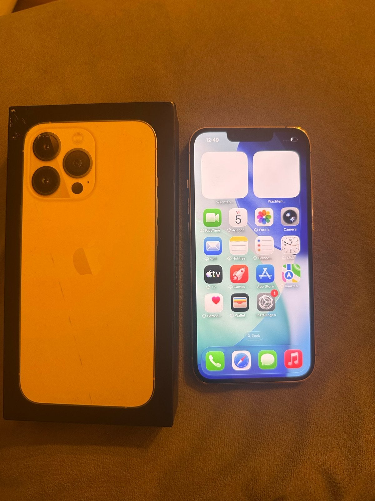 iPhone 13 Pro - Goud - 128 GB, Telecommunicatie, Mobiele telefoons | Apple iPhone, Ophalen, 128 GB, Zo goed als nieuw, IPhone 13 Pro