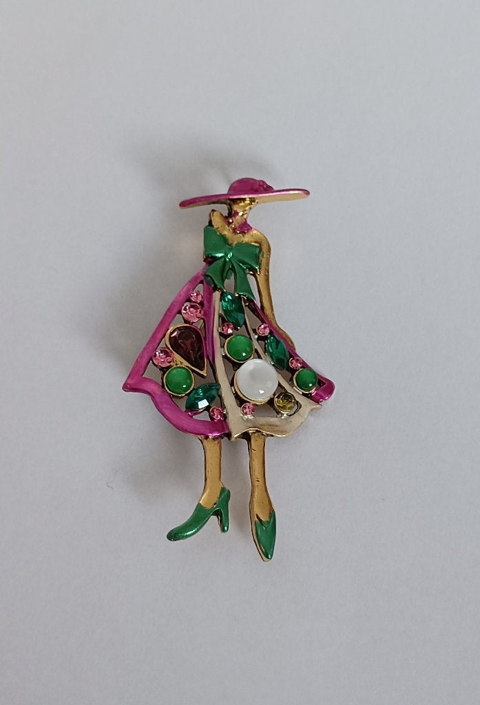 Mondaine dame broche, Overige materialen, Overige kleuren, Nieuw, Ophalen of Verzenden