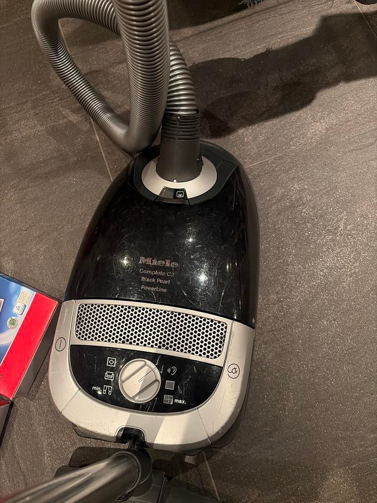 Miele Complete C2 Black Pearl PowerLine stofzuiger, Witgoed en Apparatuur, Stofzuigers, Stofzak, Inclusief accessoires, Gebruikt
