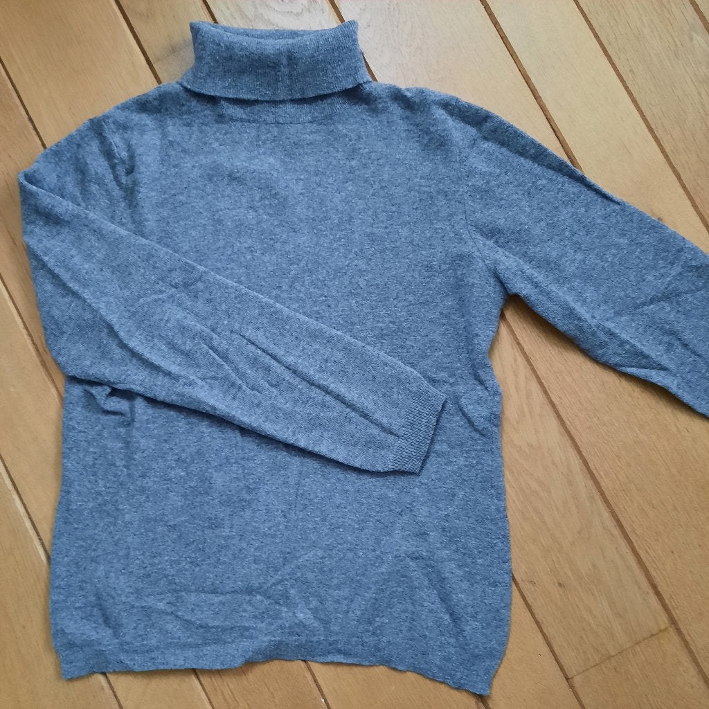 BENETTON kol trui koltrui grijs maat S, Kleding | Dames, Maat 38/40 (M), Benetton, Ophalen of Verzenden, Zo goed als nieuw