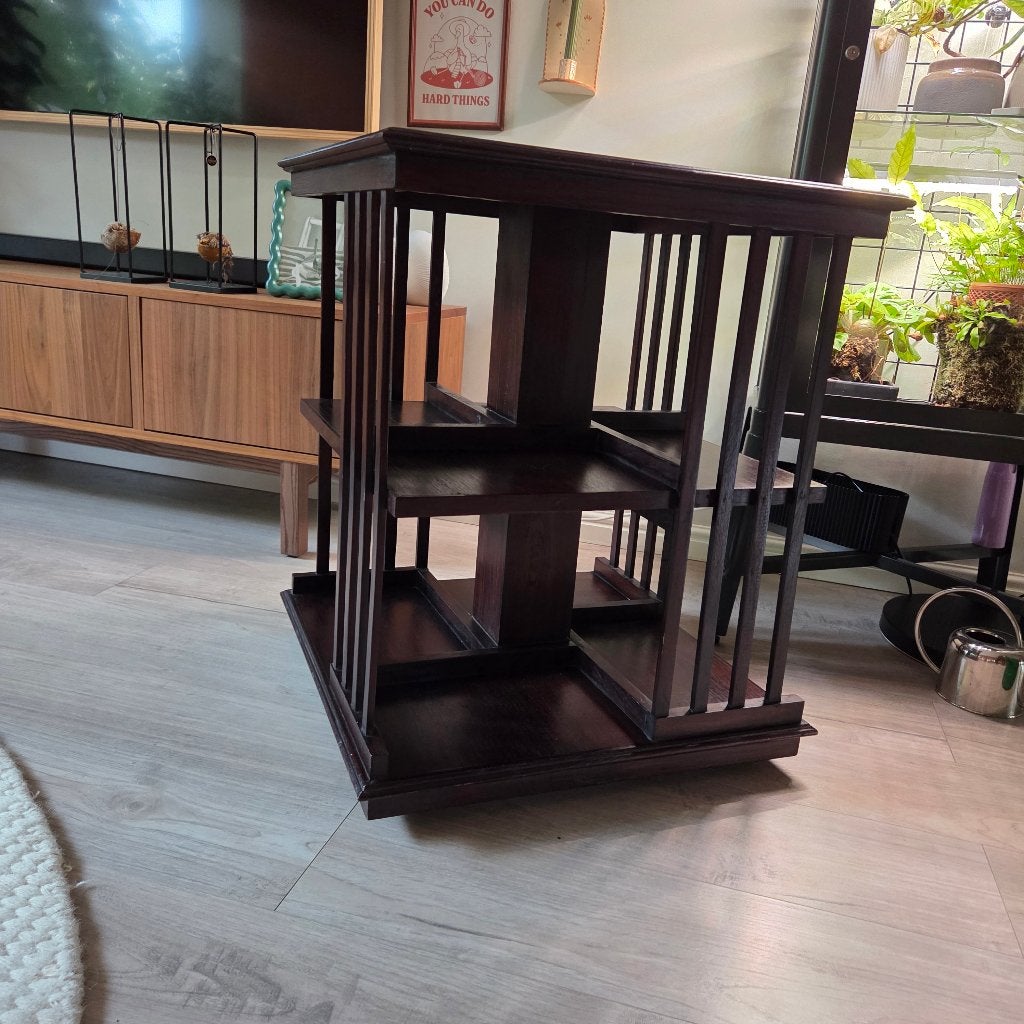 Antieke boekenmolen op wieltjes, Antiek, Gebruikt, Minder dan 100 cm, Overige houtsoorten