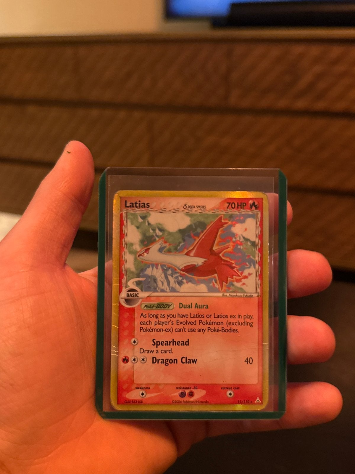 Latias δ 11/110 Holo – EX Holon Phantoms Delta Species 2006, Hobby en Vrije tijd, Ophalen of Verzenden, Zo goed als nieuw