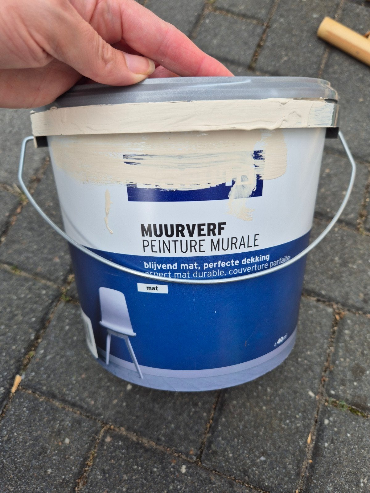 4,5 L muurverf kleur wierook Gamma, Ophalen, Wit, Nieuw, Verf