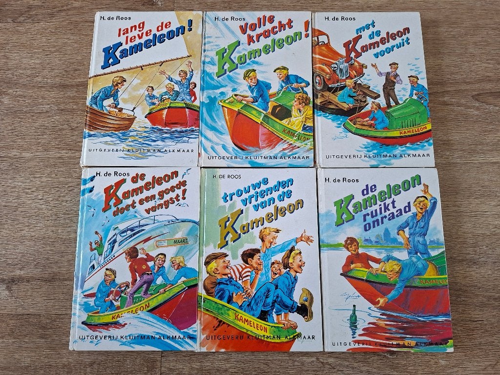 Kameleon boeken - 6 delen van H. de Roos, Boeken, Ophalen of Verzenden, Gelezen, H. de Roos, Fictie algemeen