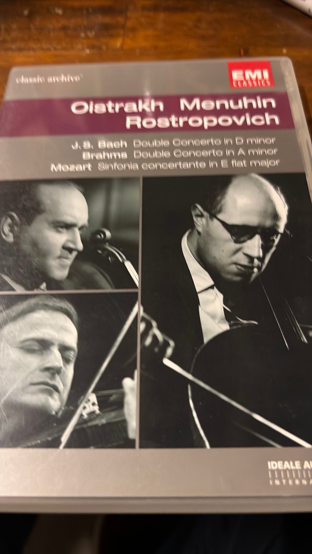 Oistrakh Menuhin Rostropovich - Klassieke Concerten DVD, Alle leeftijden, Ophalen of Verzenden, Gebruikt