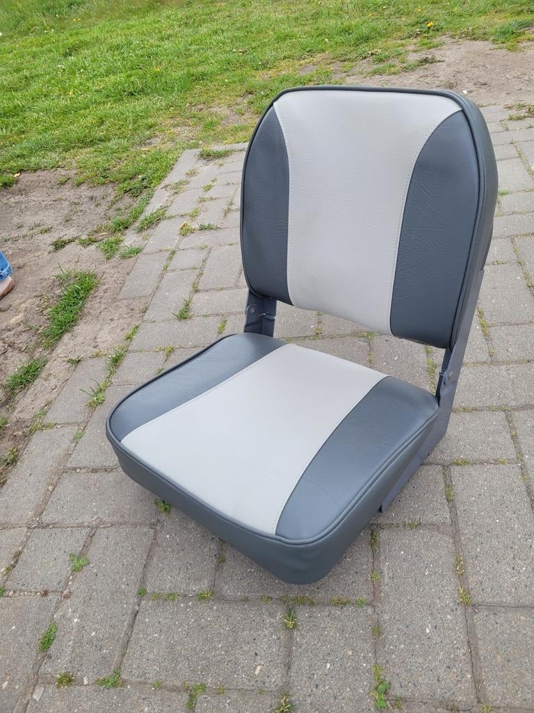 Nieuwe bootstoel - Grijs/Lichtgrijs vouwbaar + draaibaar, Onbekend@voorbeeld.com, Onbekend, Nieuw, Ophalen of Verzenden