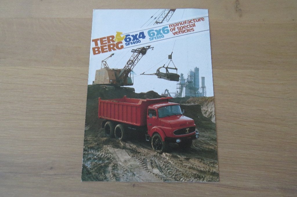 Originele folder Terberg SF1300 - SF1400 (1977), Verzenden, Zo goed als nieuw, Overige merken