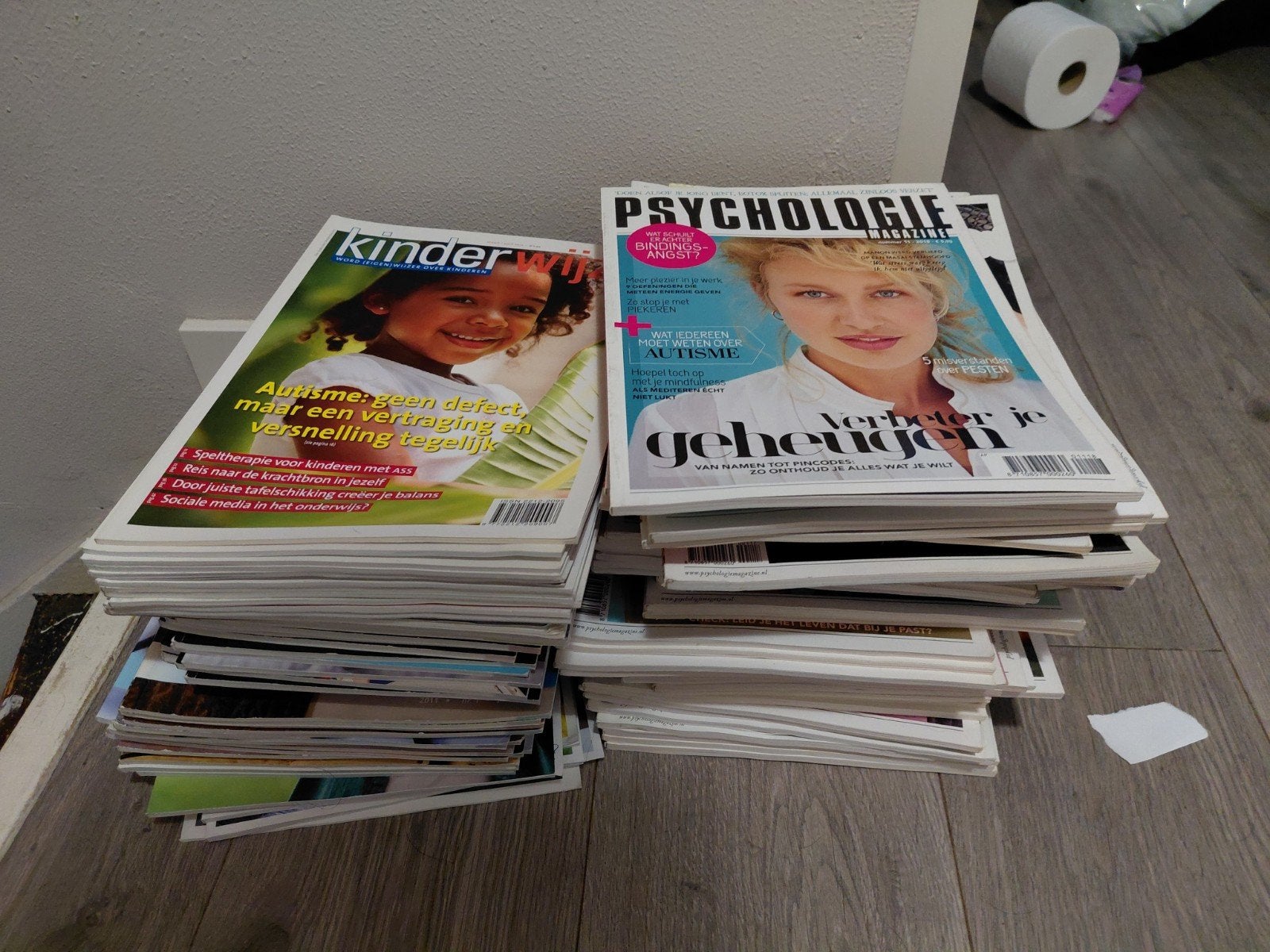 Diverse tijdschriften: Psychologie, Kinderwijz, Counselling, Boeken, Ophalen, Gelezen, Lichaam en Geest