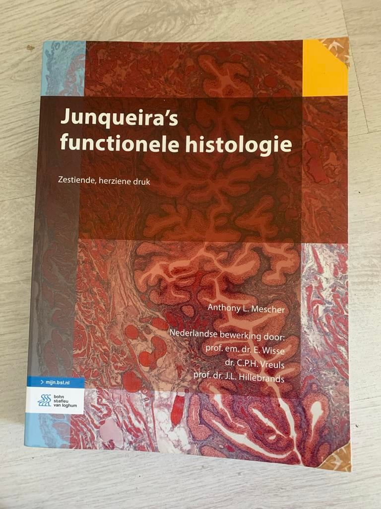 Junqueira's functionele histologie - 16e herziene druk, Boeken, Ophalen of Verzenden, Zo goed als nieuw