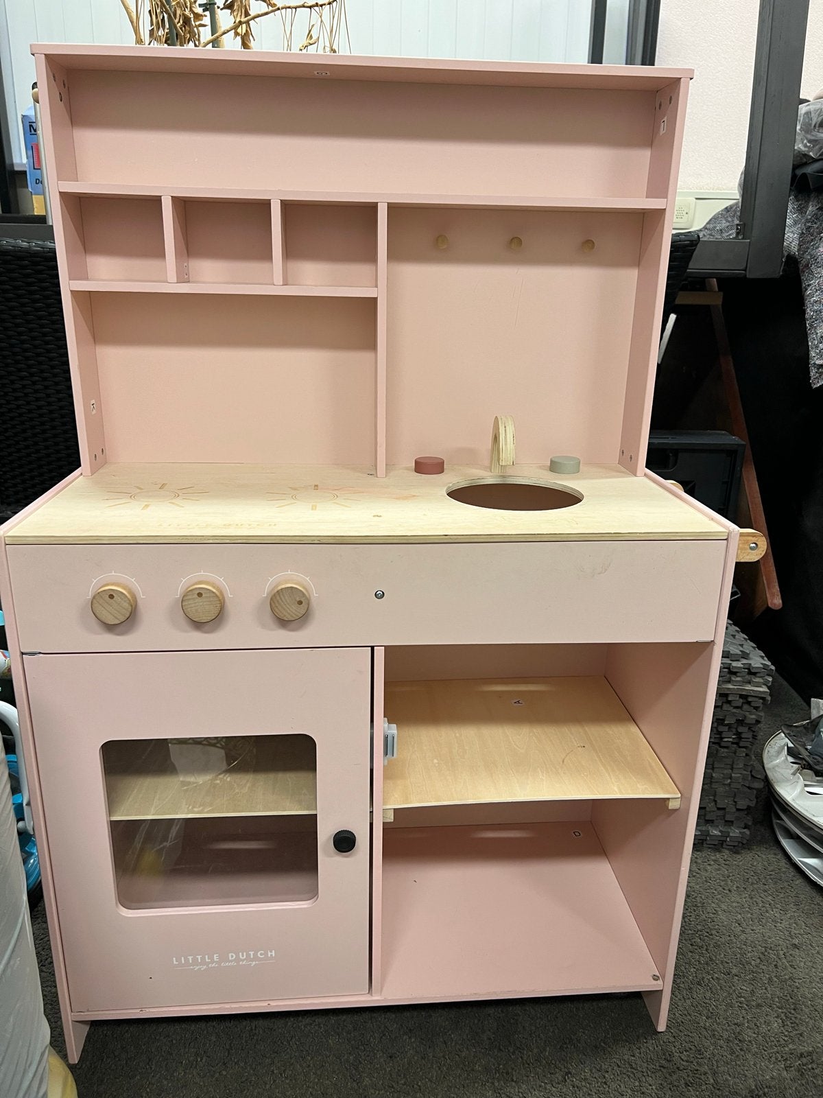 Little Dutch Houten Speelkeuken Roze (opknapper), Ophalen, Zo goed als nieuw, Hout, Speelkeuken