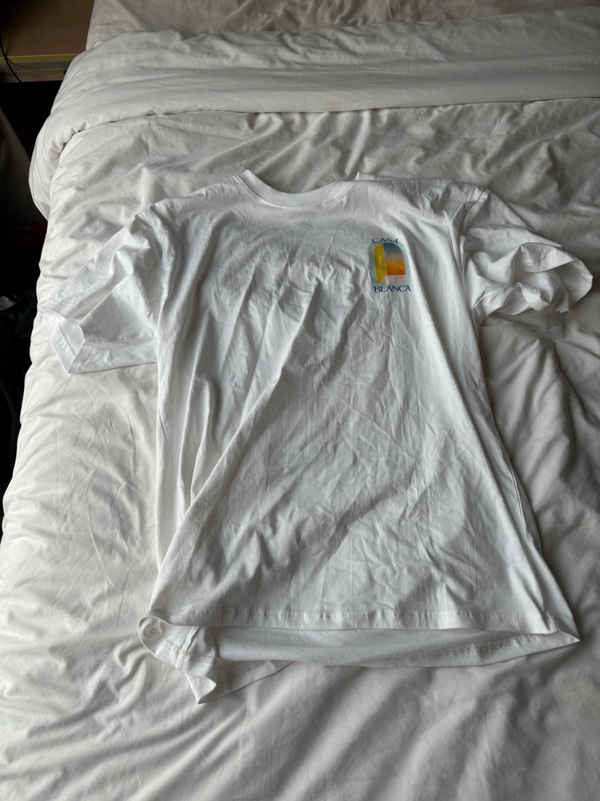 Casa Blanca T-shirt, Verzenden, Zo goed als nieuw, Maat 48/50 (M), Wit