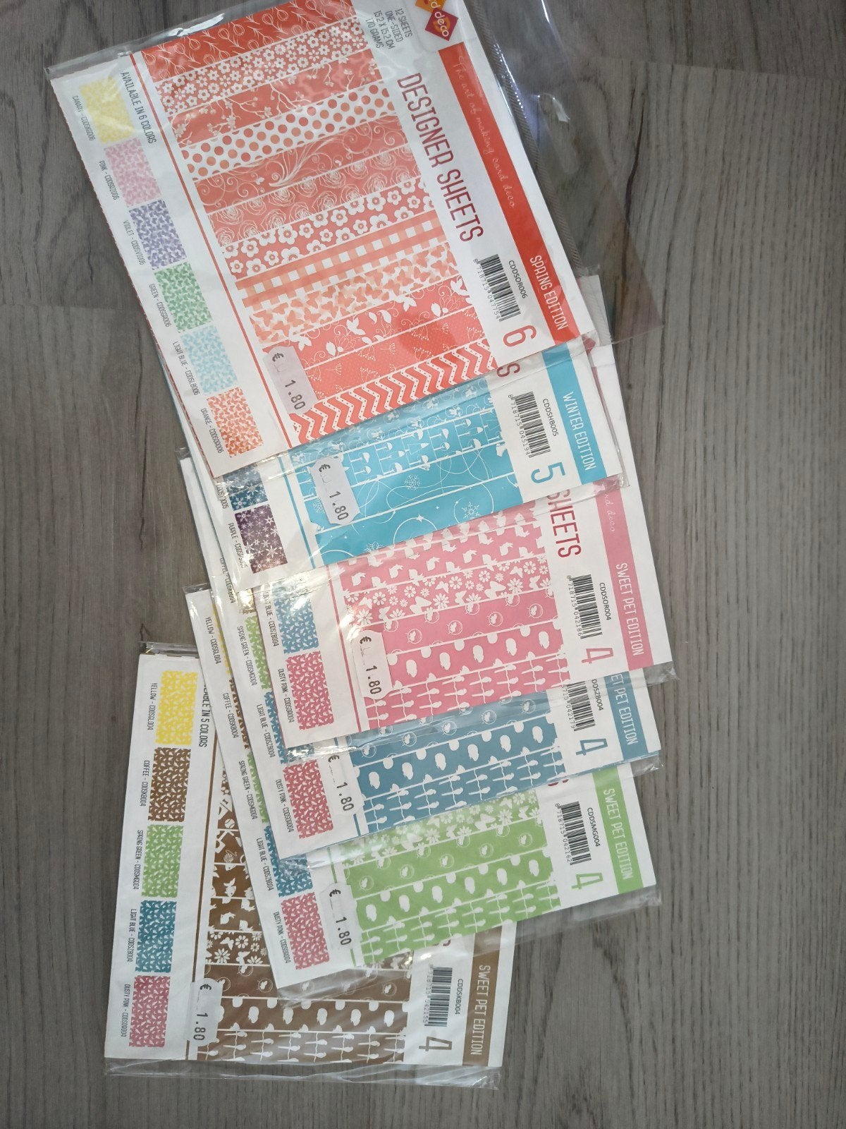 Card deco designer sheets, Hobby en Vrije tijd, Scrapbooking, Ophalen of Verzenden, Nieuw