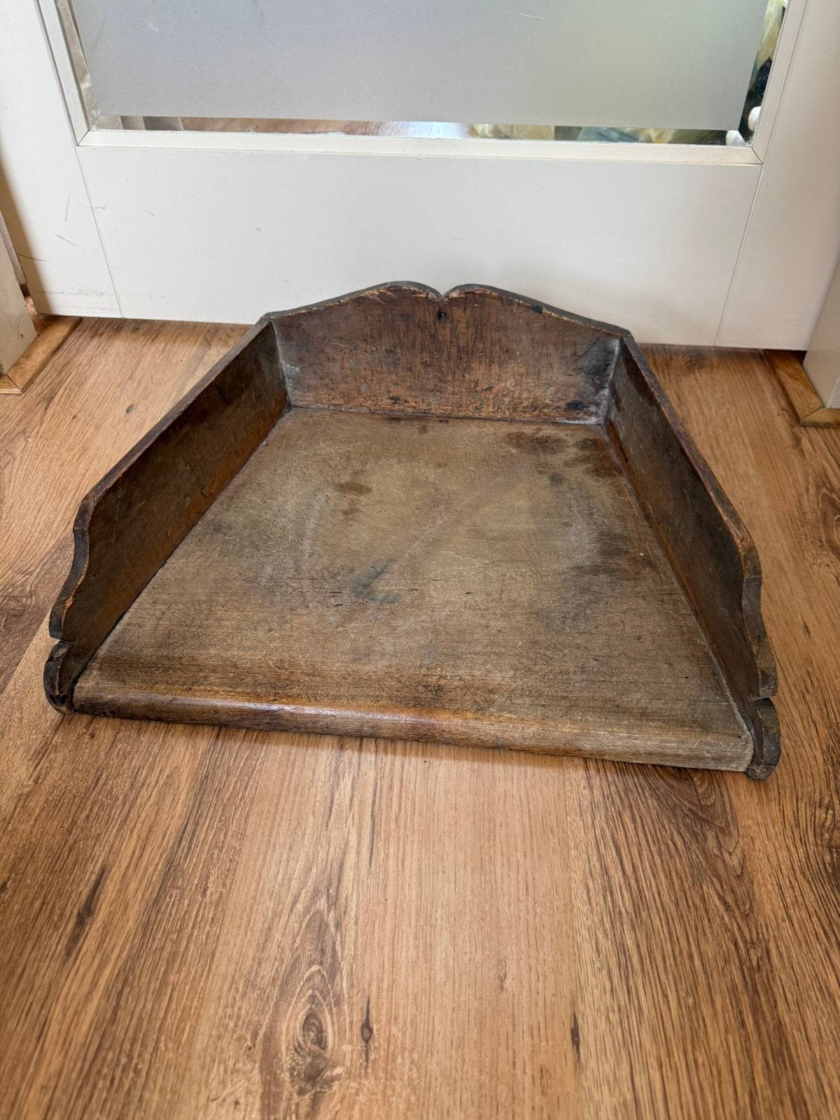 Brocante stoere oude knielbak, Antiek en Kunst, Ophalen