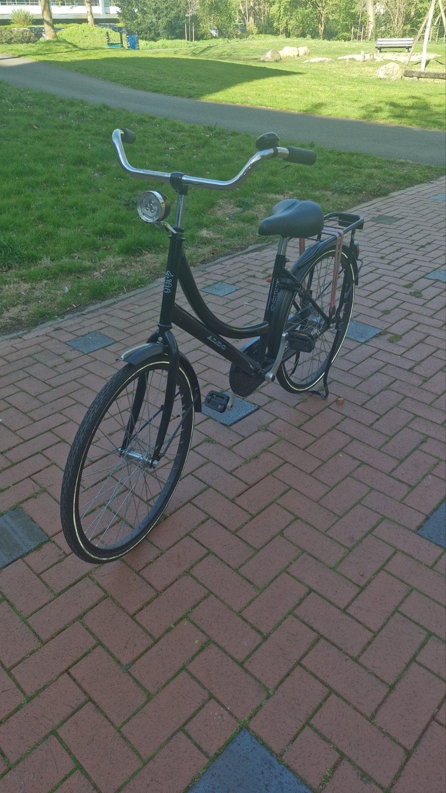 Damesfiets - Zwart, Nette Staat, Fietsen en Brommers, Fietsen | Dames | Damesfietsen, Terugtraprem, Ophalen, Overige merken, 53 tot 56 cm