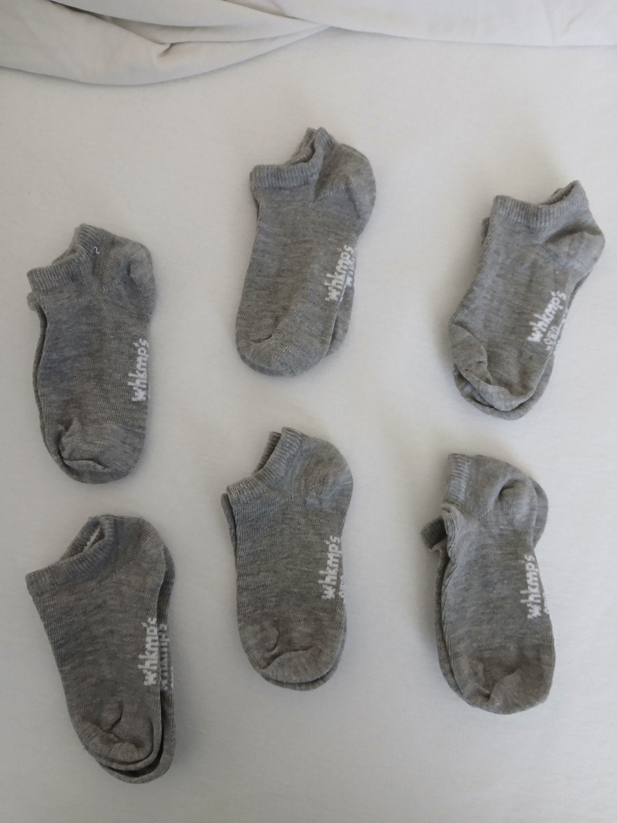 6 paar grijze wehkamp - whkamp's own sokken maat 23-26, Jongen of Meisje, Nieuw, Ophalen of Verzenden, Sokken