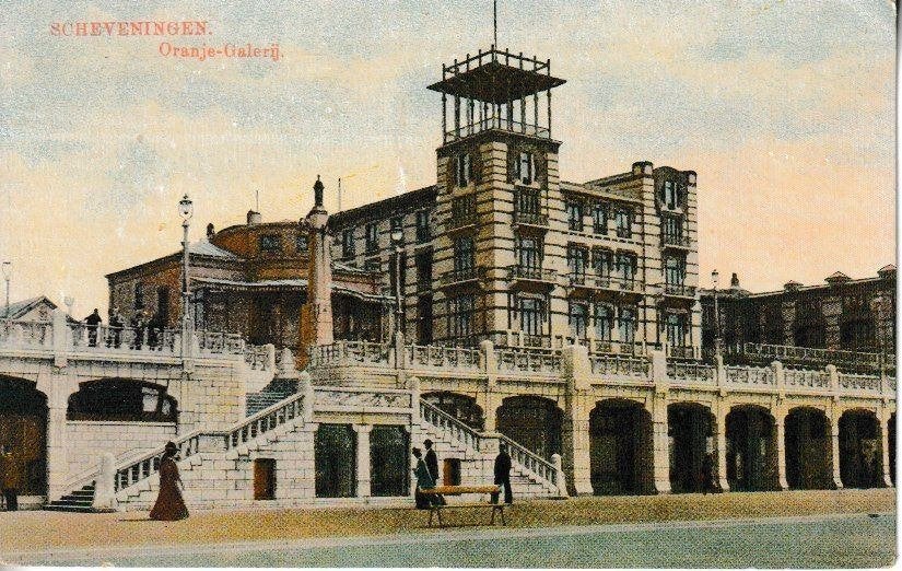 SCHEVENINGEN - ORANJE-GALERIJ, Verzamelen, Ansichtkaarten | Nederland, Gelopen, Zuid-Holland, Voor 1920, Ophalen of Verzenden